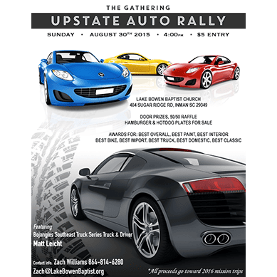 Upstate Auto Rally Flyer